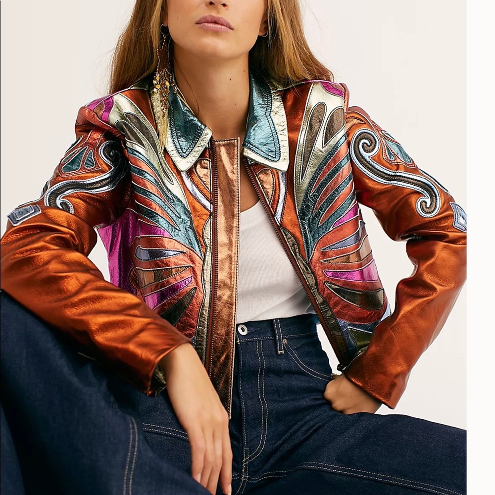 ISO size M Stars Are Psychedelic Free People Jacket